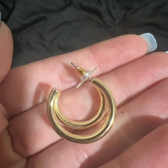 Altar'd State Gold Sculptural Earrings - Picture 2 of 4